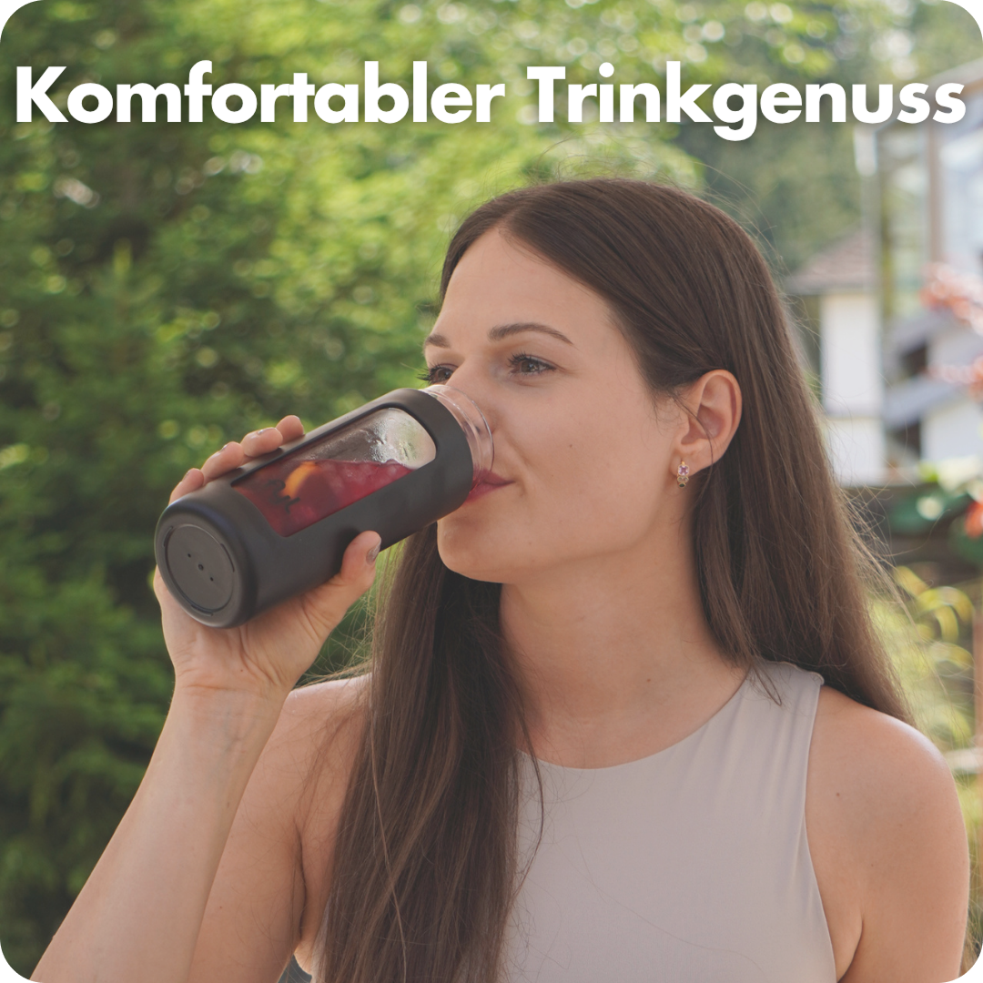 fyl Glas Trinkflasche (460ml)