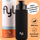 fyl Glas-Trinkflasche mit Überzug (600ml)