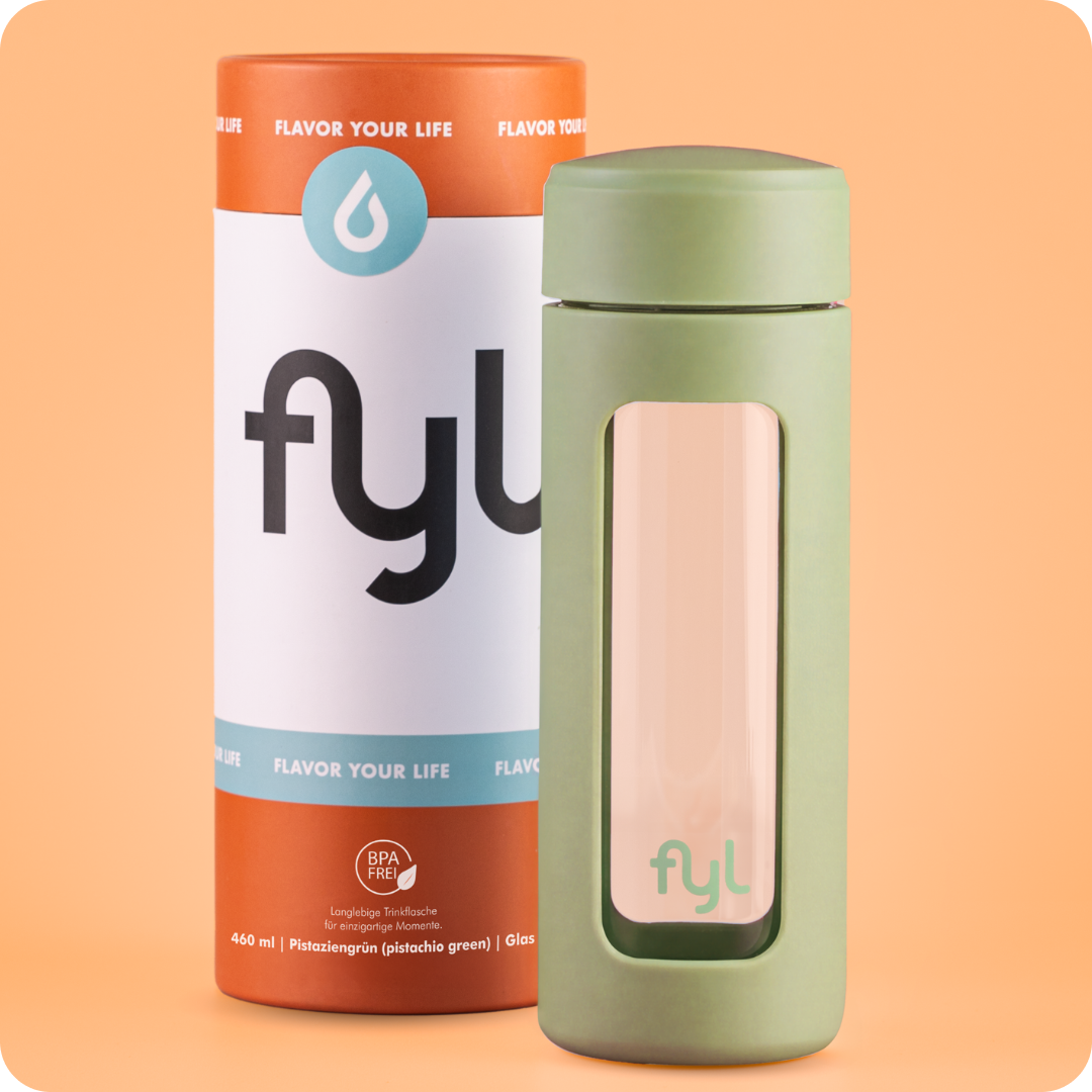 fyl Glas Trinkflasche (460ml)