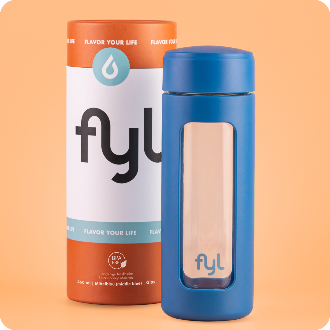 fyl Glas Trinkflasche (460ml)
