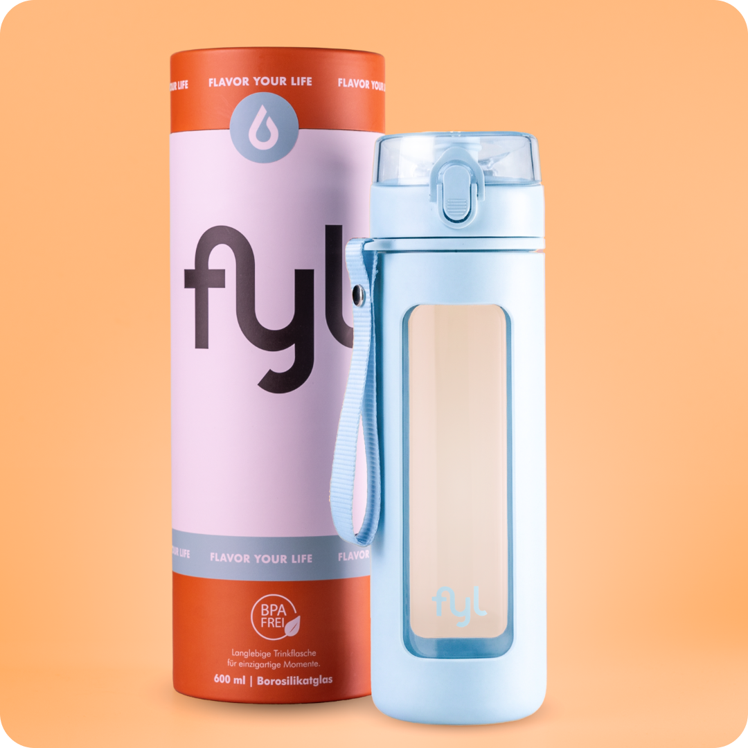 fyl Glas Trinkflasche (600ml)