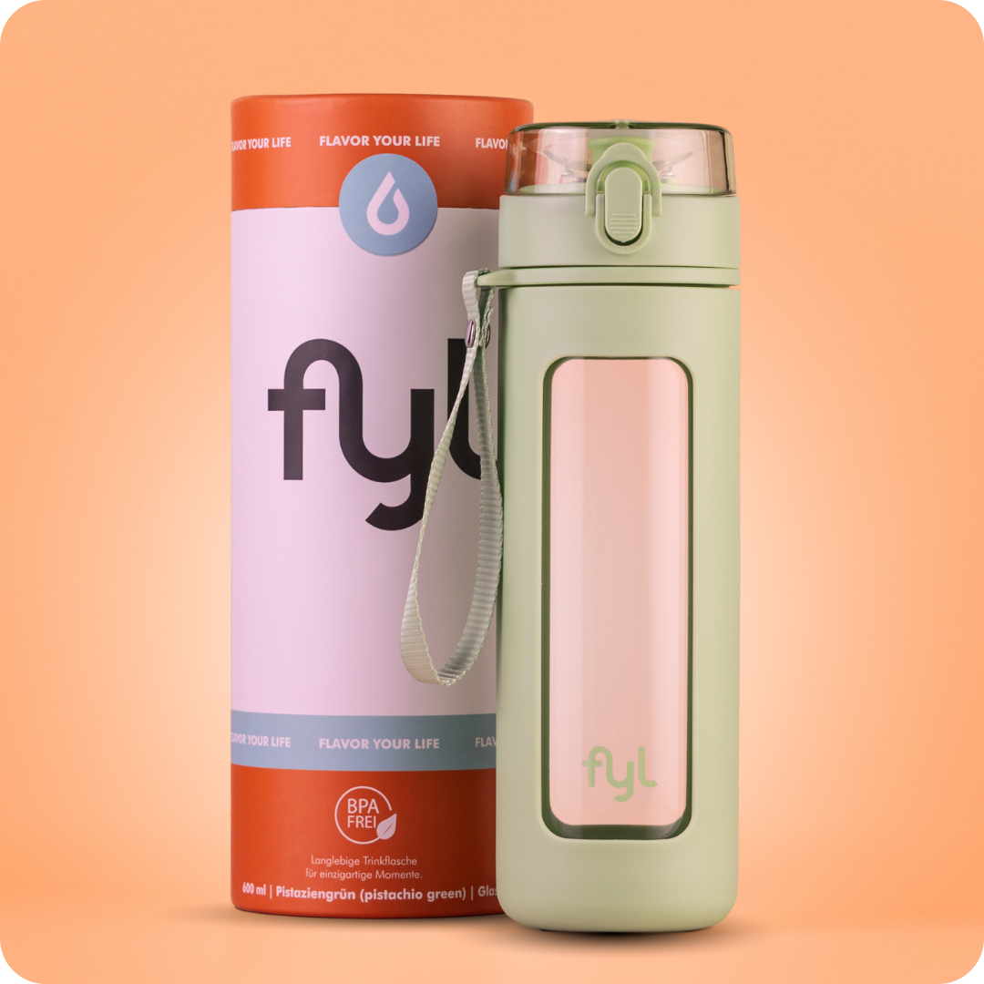 fyl Glas Trinkflasche 600ml